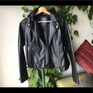 Faux leather jacket